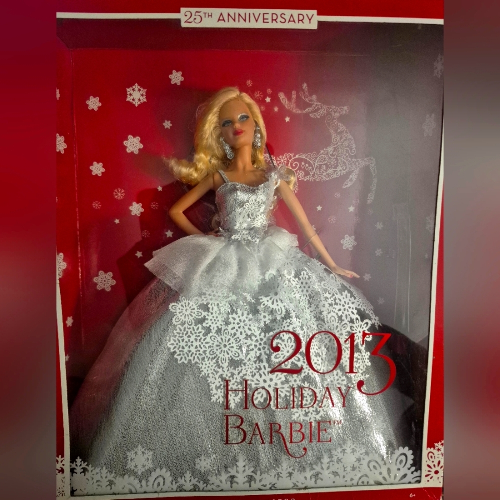  2013 Holiday Barbie Doll, specifically the 25th Anniversary edition (X8271) 